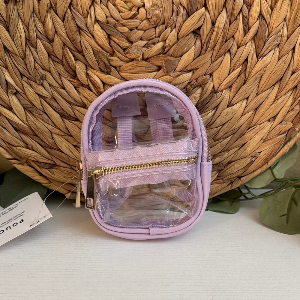 🆕 Lavender Clear Mini Backpack